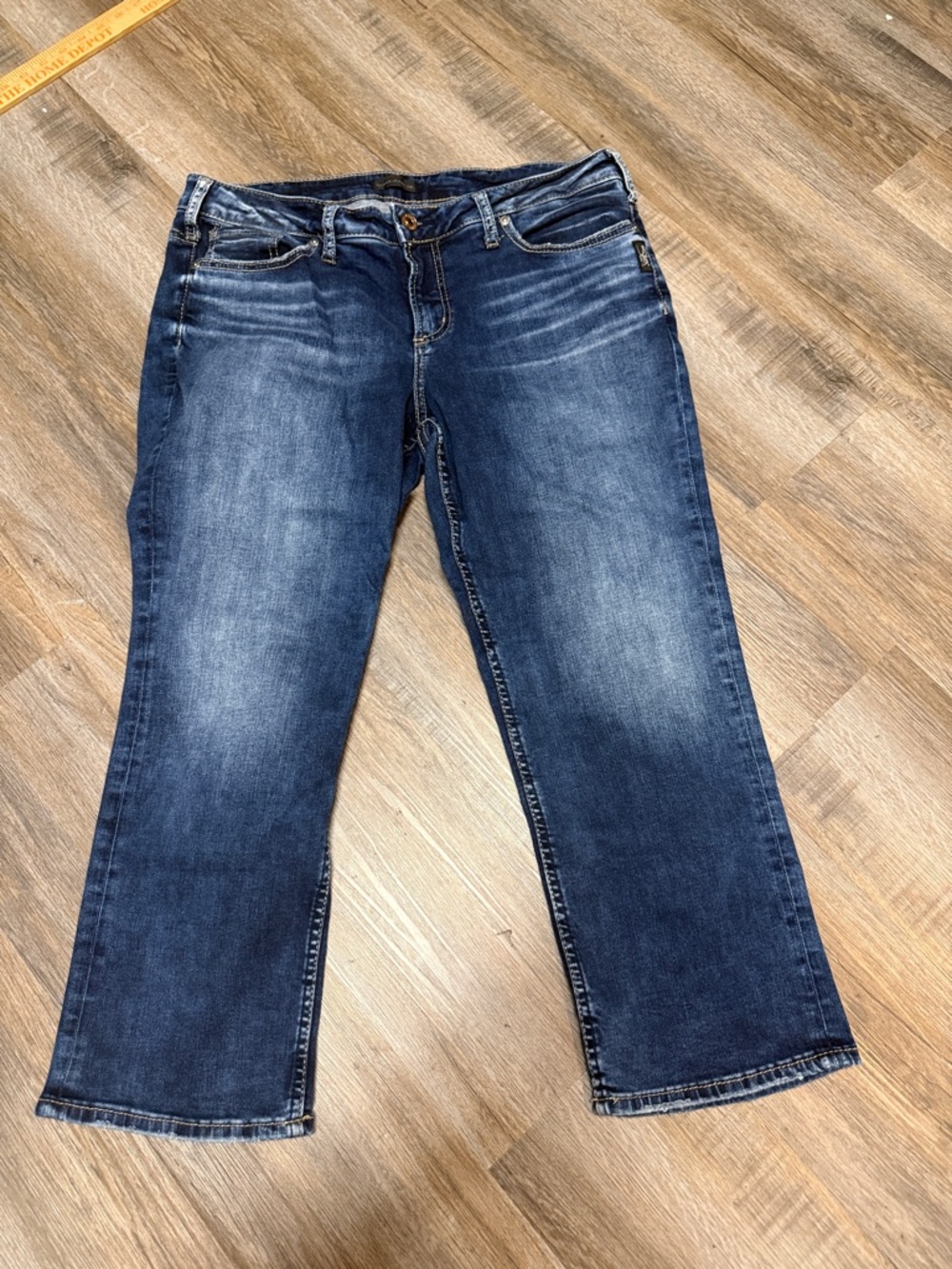 Silver Jeans Suki Women's Dark Blue Capris 16x22.5